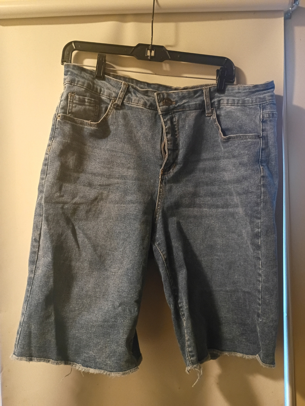 Women's Denim Cutoff Shorts - Blue